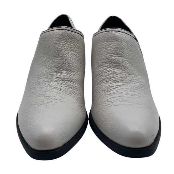 Naturalizer Womens Shoes Femma Booties Sz 9 White Leather Heeled Ankle Comfort - Picture 6 of 12